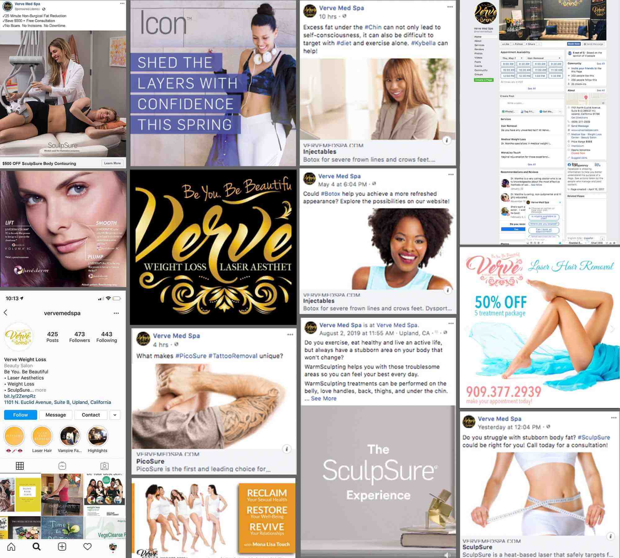 Verve Weight Loss & Laser Aesthetic Medical Spa Social Media